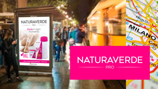 campagna Naturaverde Pro affissione pensiline Milano